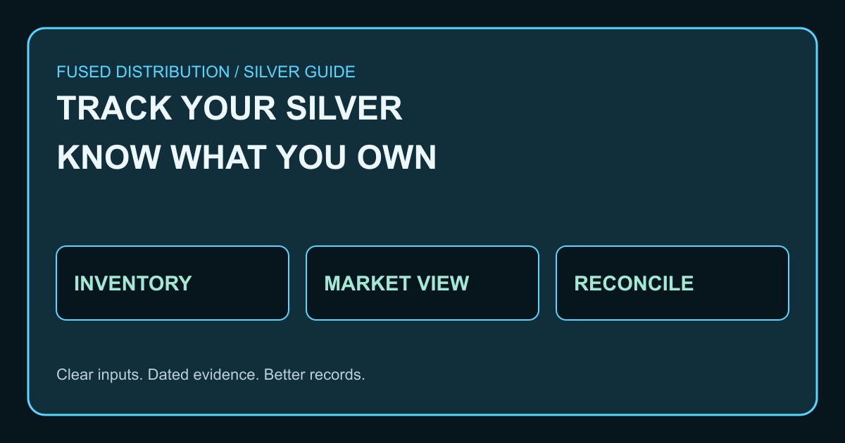 Silver portfolio tracking inventory records comparison