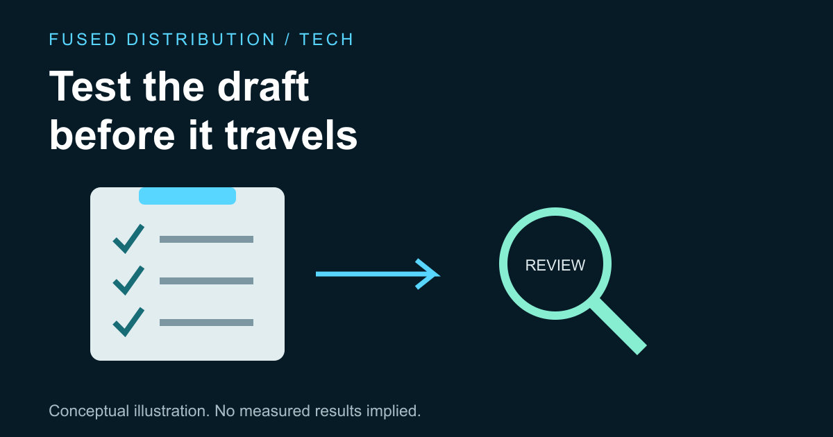Test cases compare drafts against expectations