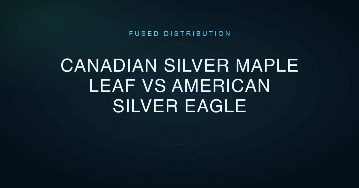 Maple leaf versus silver eagle comparison.