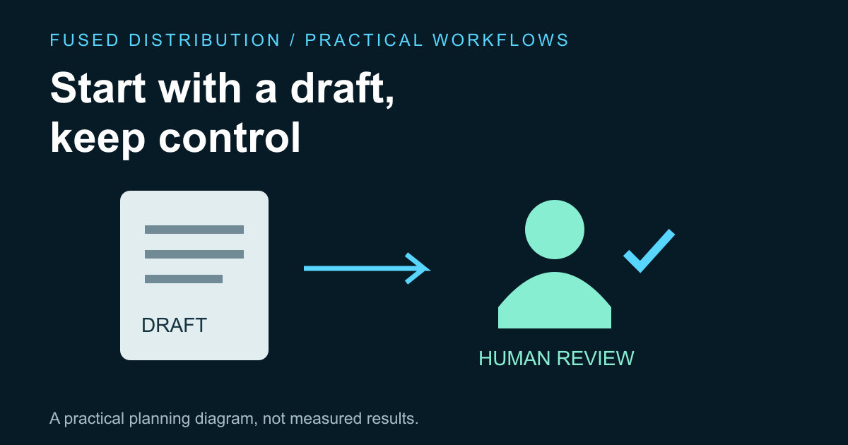 Draft document waits for human review