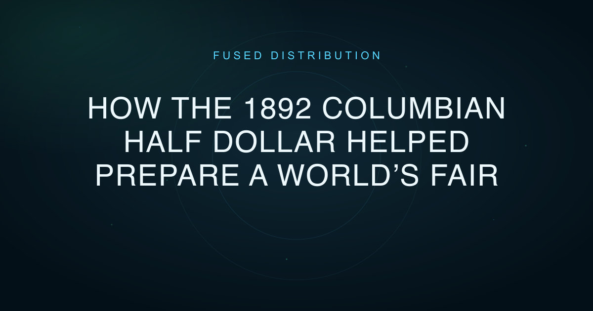 1892 Columbian proof half dollar, obverse