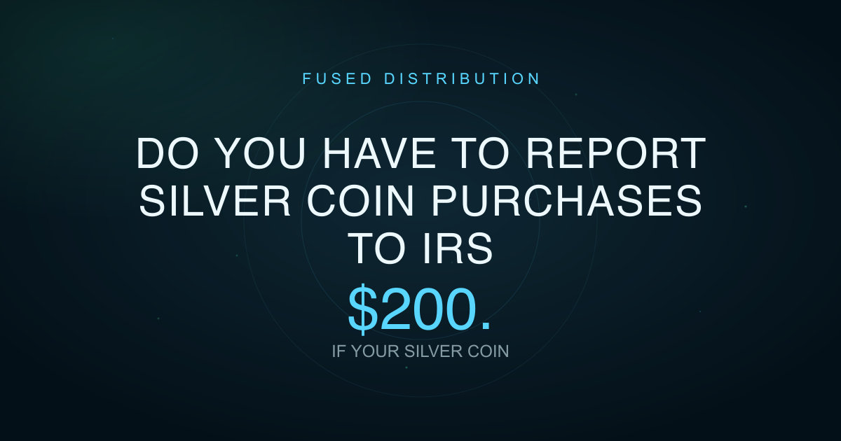 Do You Have To Report Silver Coin Purchases To Irs