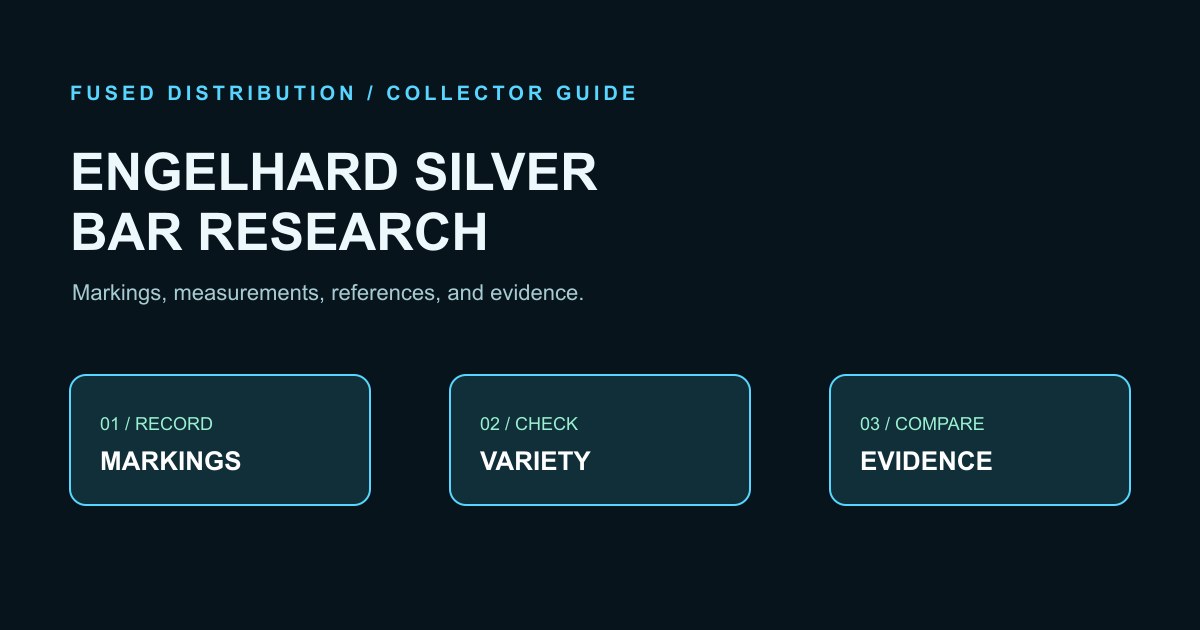 Engelhard silver bar research checklist diagram