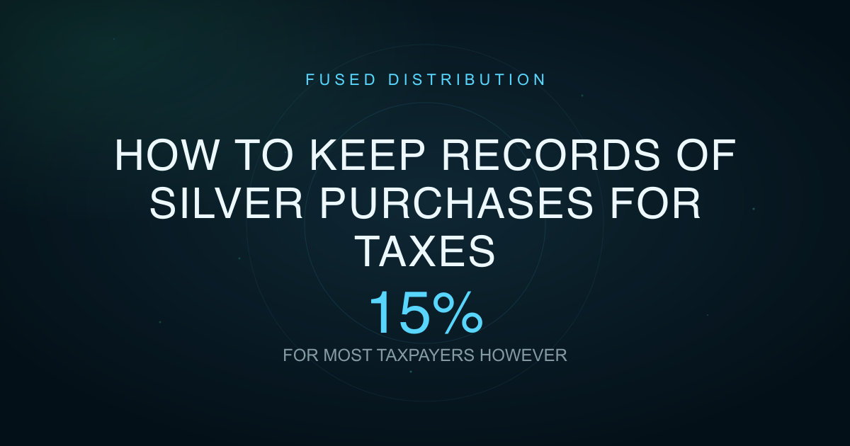How To Keep Records Of Silver Purchases For Taxes