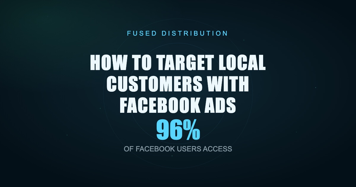 Facebook ads targeting local customers explained.