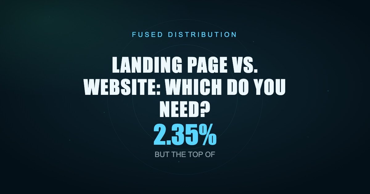 Comparing landing pages and websites for your needs.