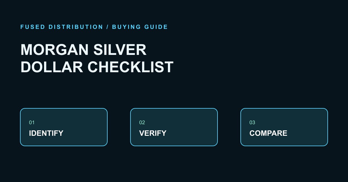 Morgan silver dollar buying checklist diagram