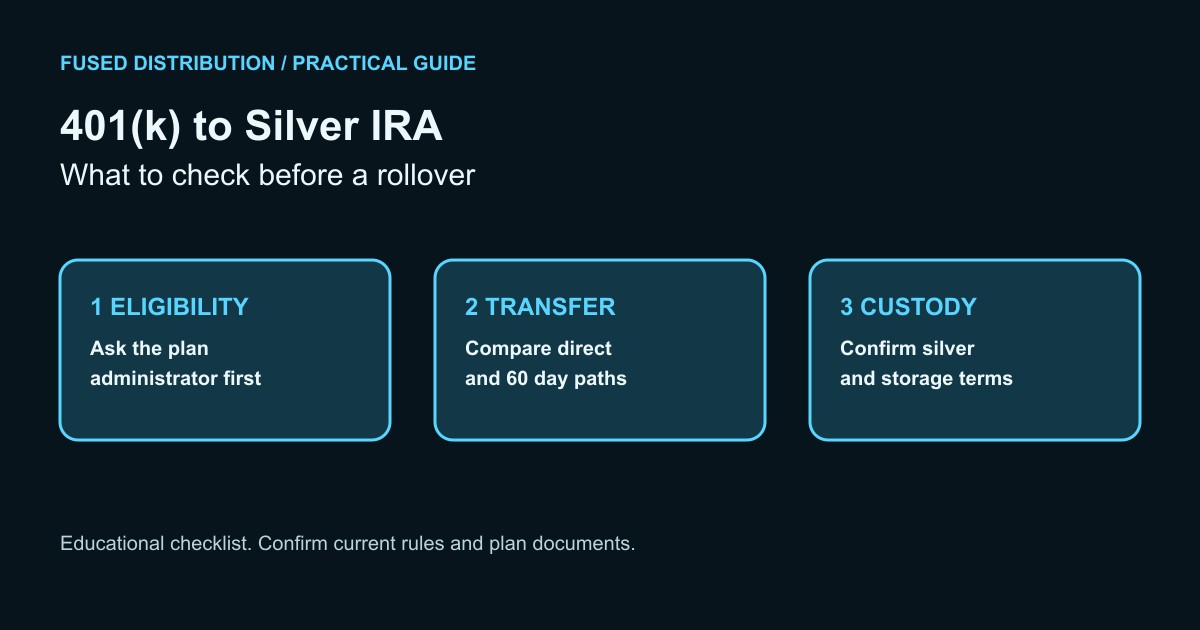 401(k) to silver IRA rollover checklist