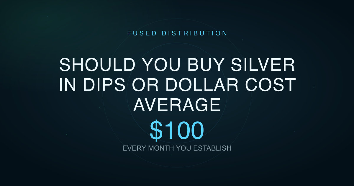 Silver investment strategy dips versus dollar cost average.