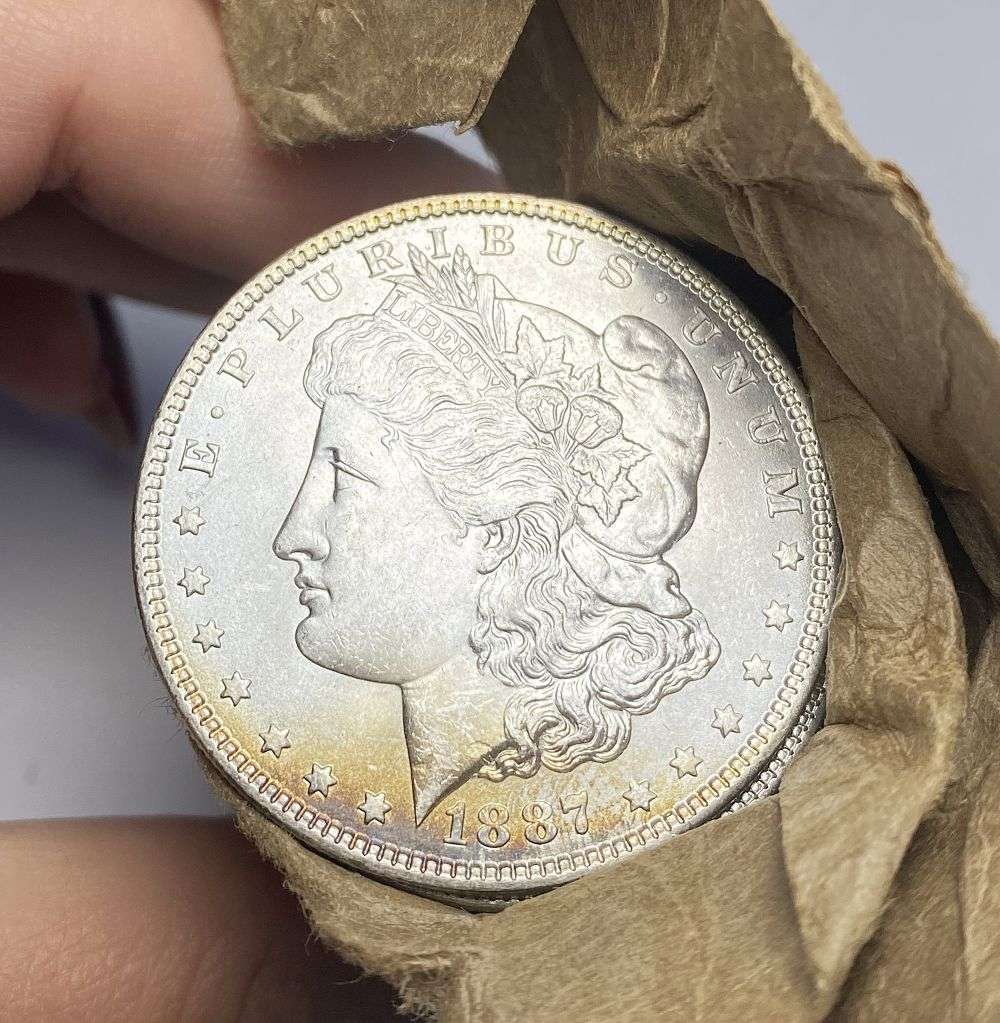 1887 Morgan dollar obverse