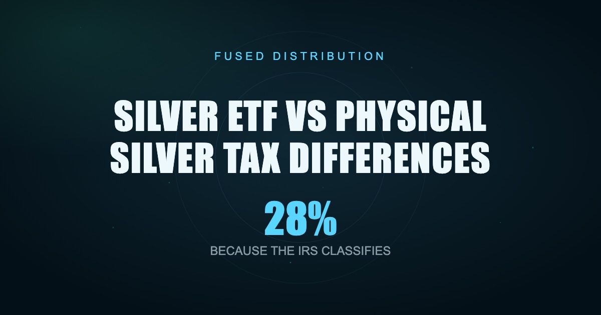 Silver ETF versus physical silver tax comparison.