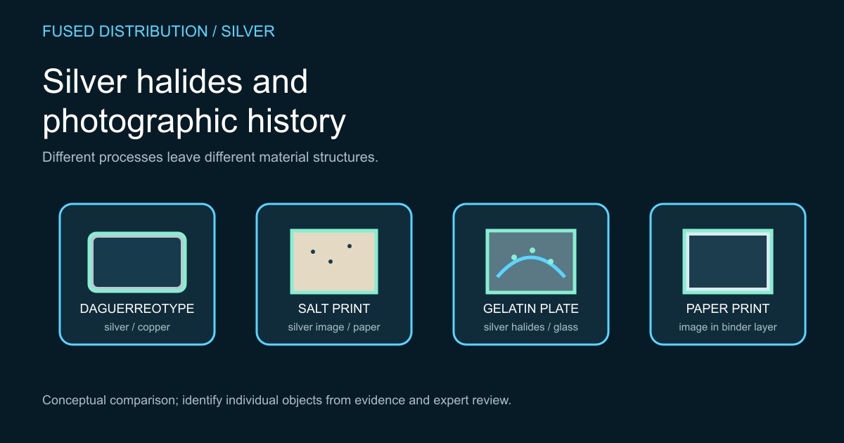 Different photo processes and material layers