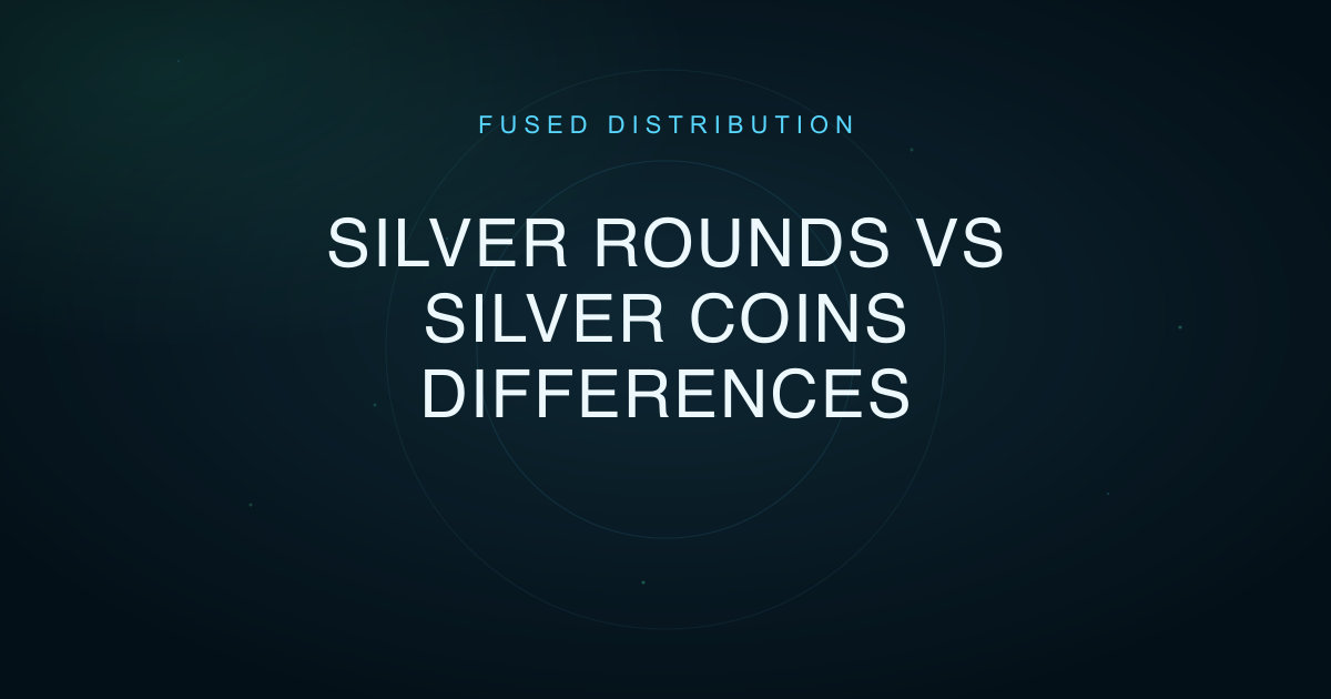 Comparing silver rounds and coins differences.