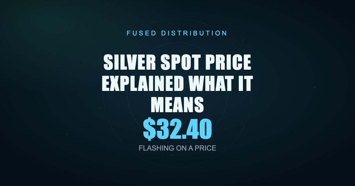 Silver spot price explained what it means.