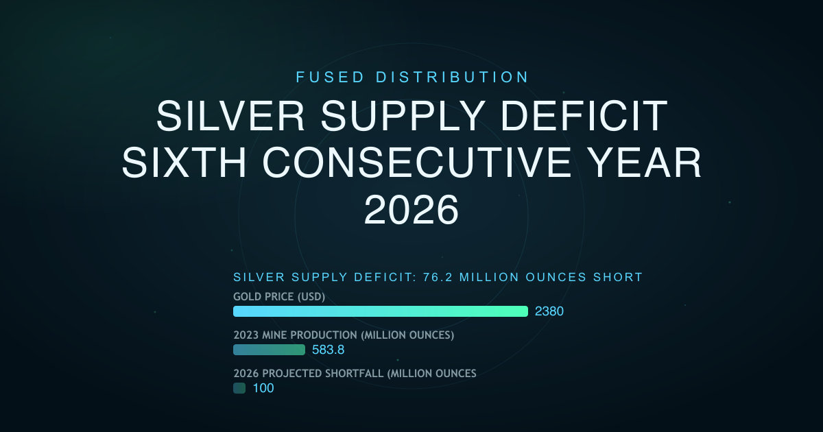 Silver Supply Deficit Sixth Consecutive Year 2026
