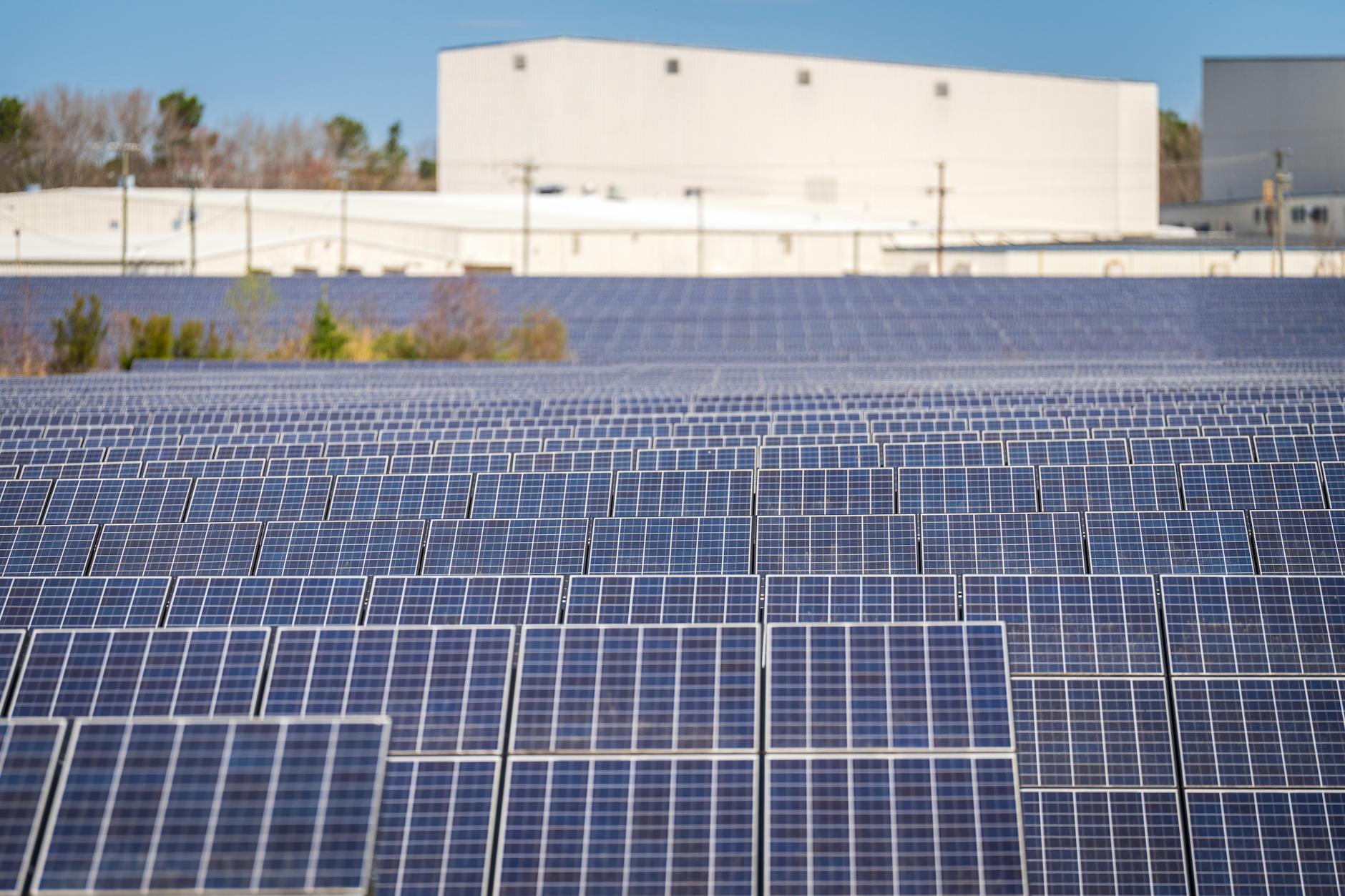 Industrial solar panels using silver in photovoltaic cells