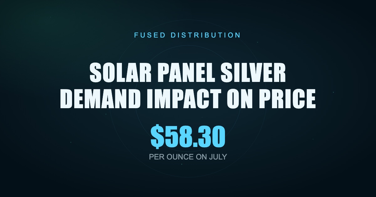 Solar panel silver demand affects prices.