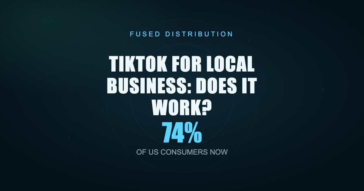 Local business using TikTok for marketing.