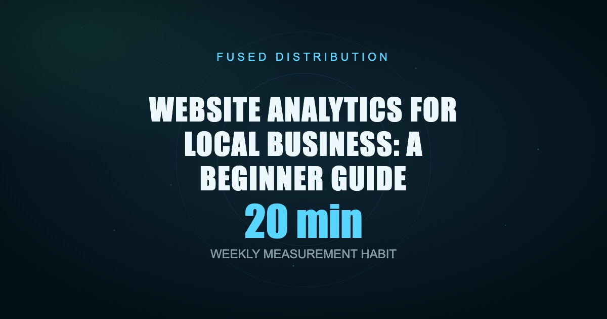 Local business owner checking website performance metrics