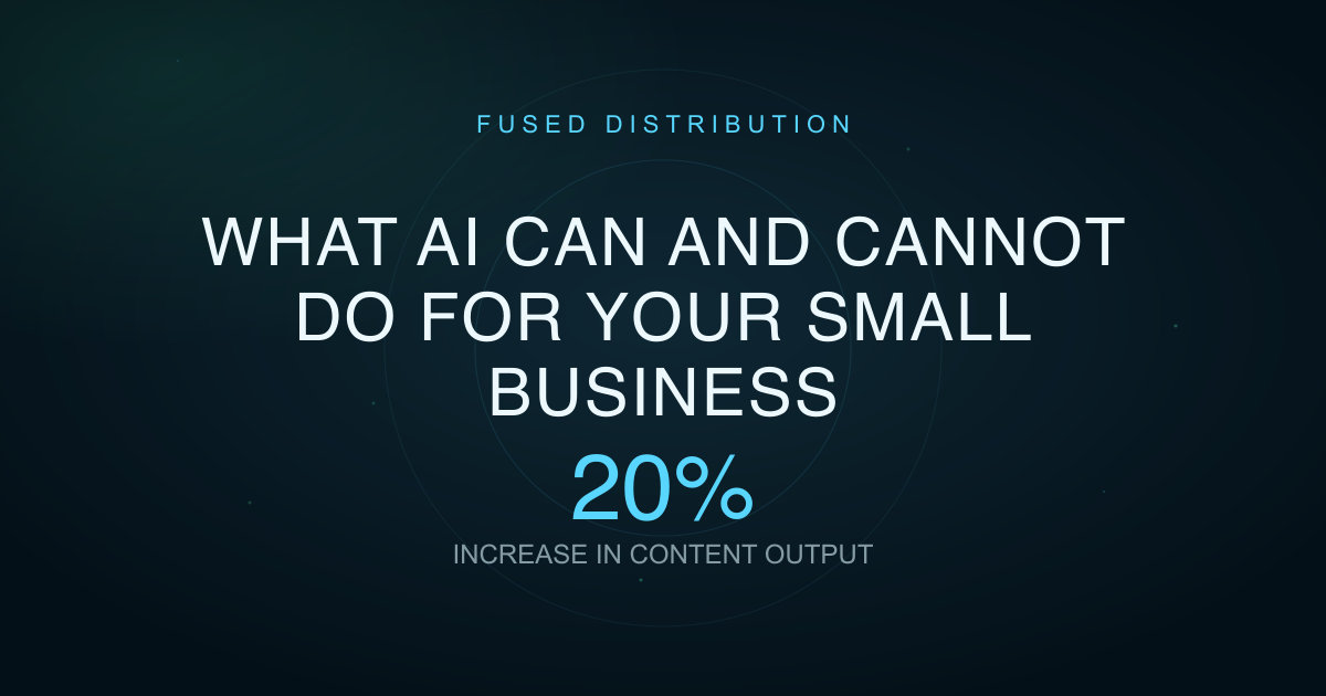 What AI Can And Cannot Do For Your Small Business