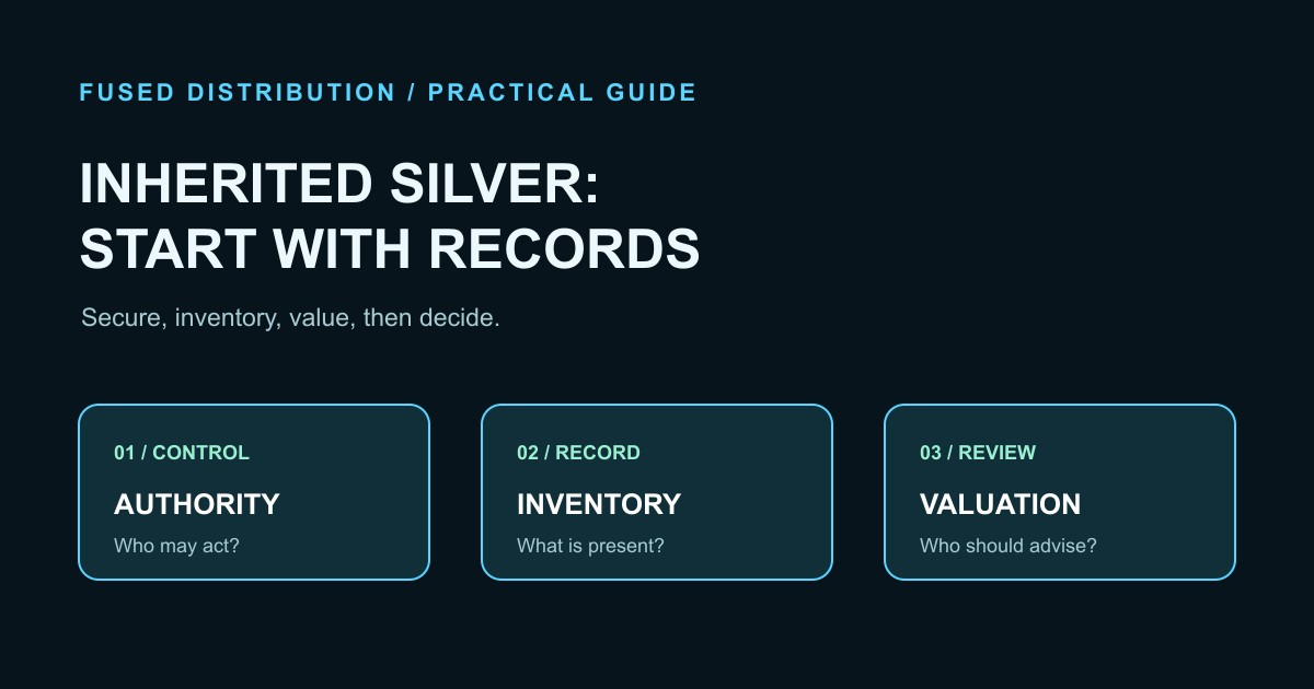 Inherited silver inventory and valuation checklist