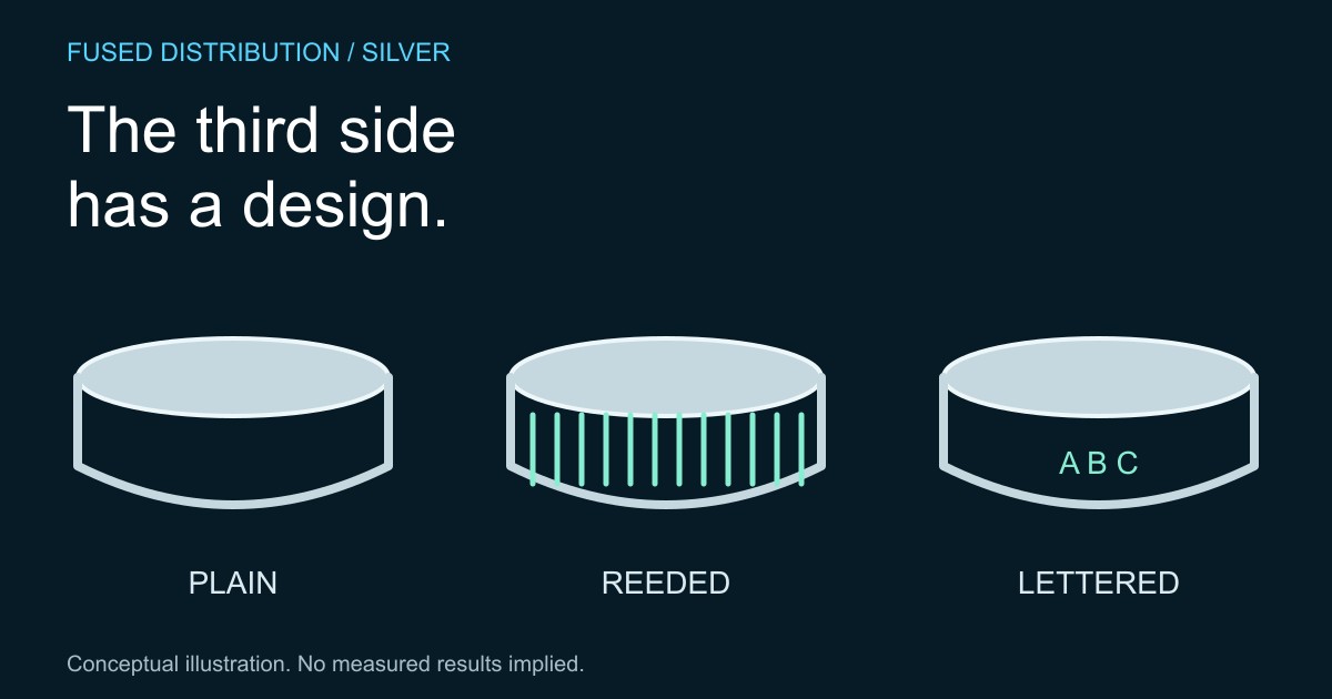 Coin edge profiles compare different designs