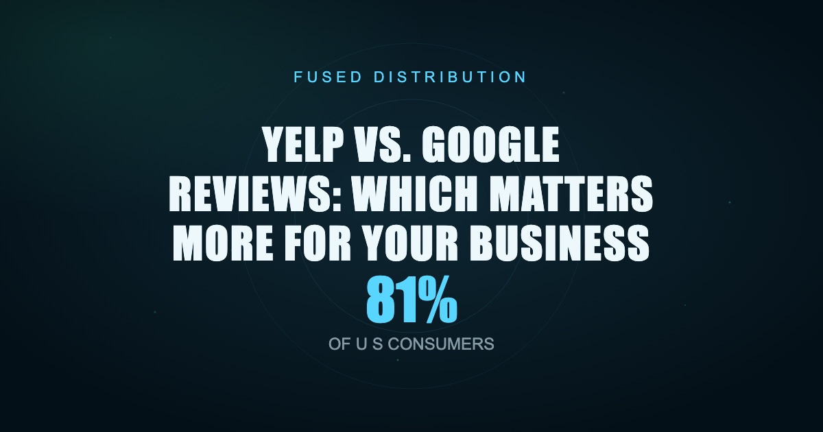 Comparing Yelp and Google reviews for business.