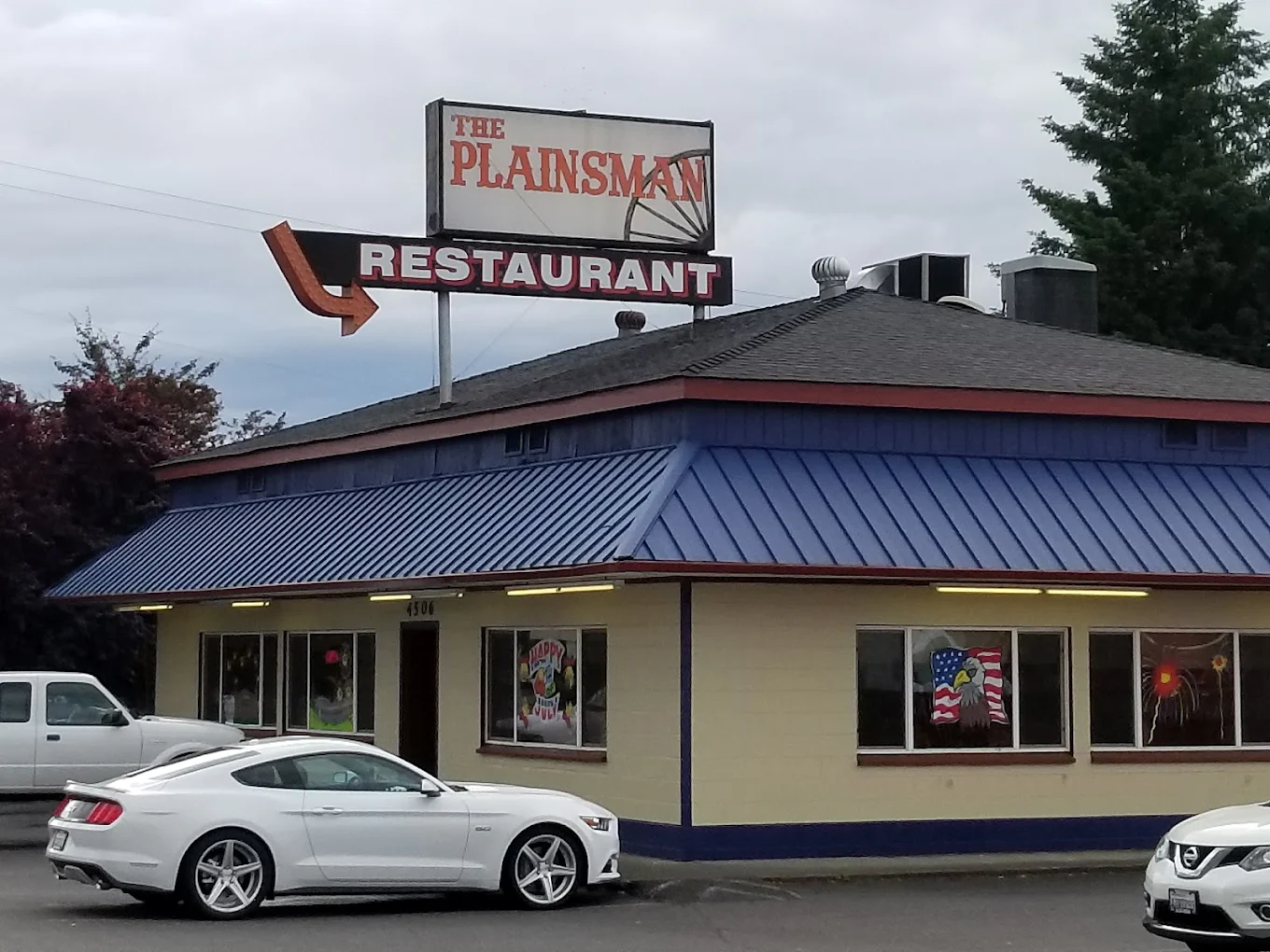Restaurant website design for The Plainsman — Vancouver, WA
